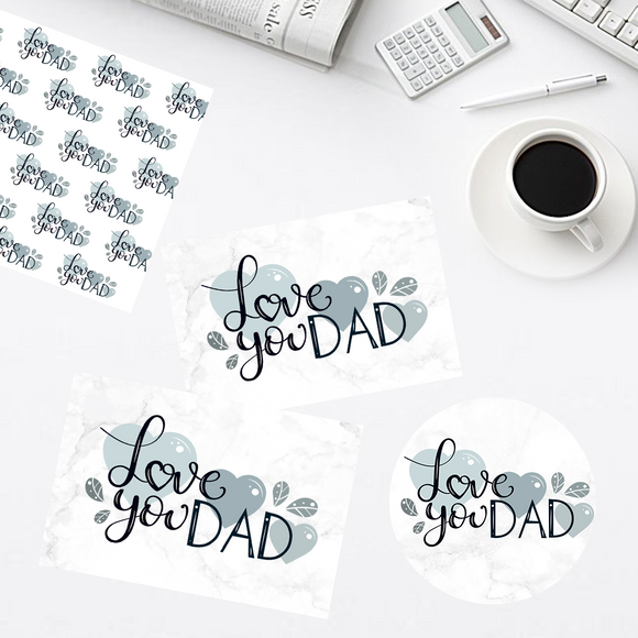 Fathers Day - Stickers, Swing Tags or Vellum paper