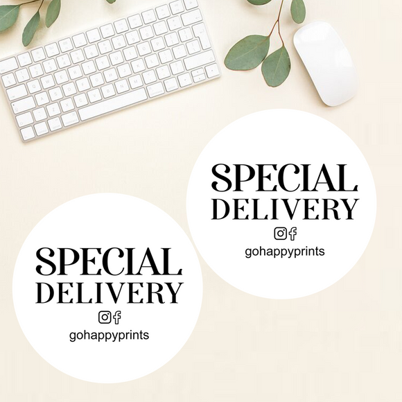 Personalised Special Delivery Stickers