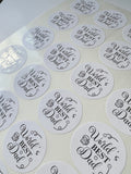 Fathers Day Metallic Foil Stickers (ANY COLOR BACKGROUND)