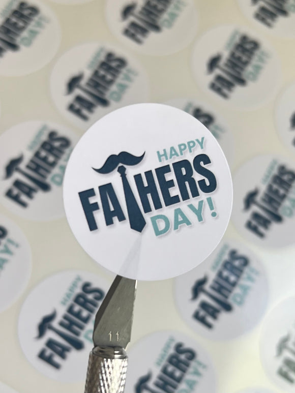 Fathers Day Color Print Stickers