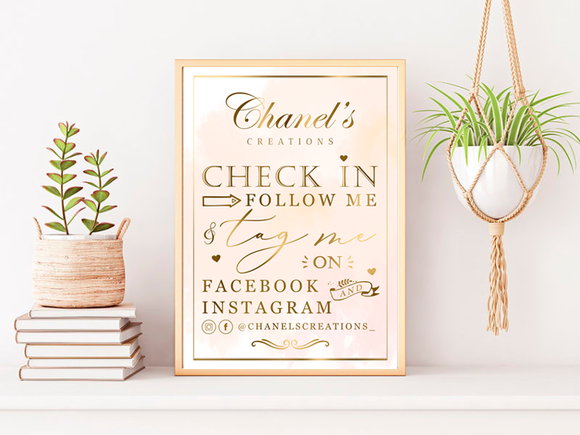 Check-in frame print - Customized Business Stationery | Cards & Flyers | Stickers | Packaging - Go Happy Prints