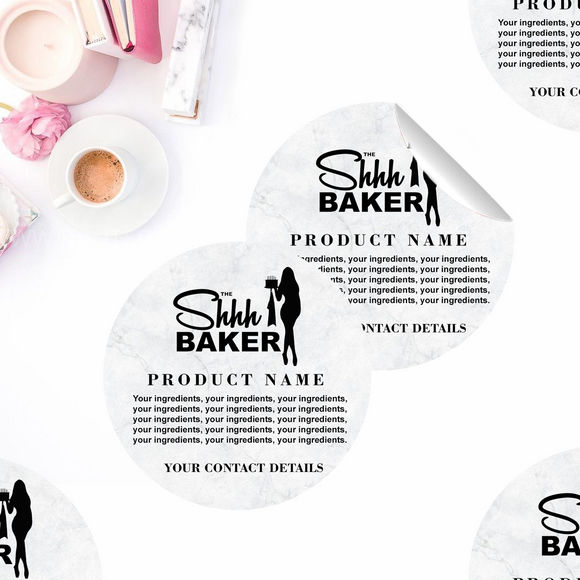 Personalised Ingredients Product Labels - Customized Business Stationery | Cards & Flyers | Stickers | Packaging - Go Happy Prints