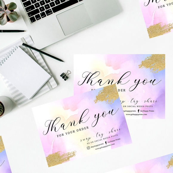 A6 Thank You Flyers - Customized Business Stationery | Cards & Flyers | Stickers | Packaging - Go Happy Prints