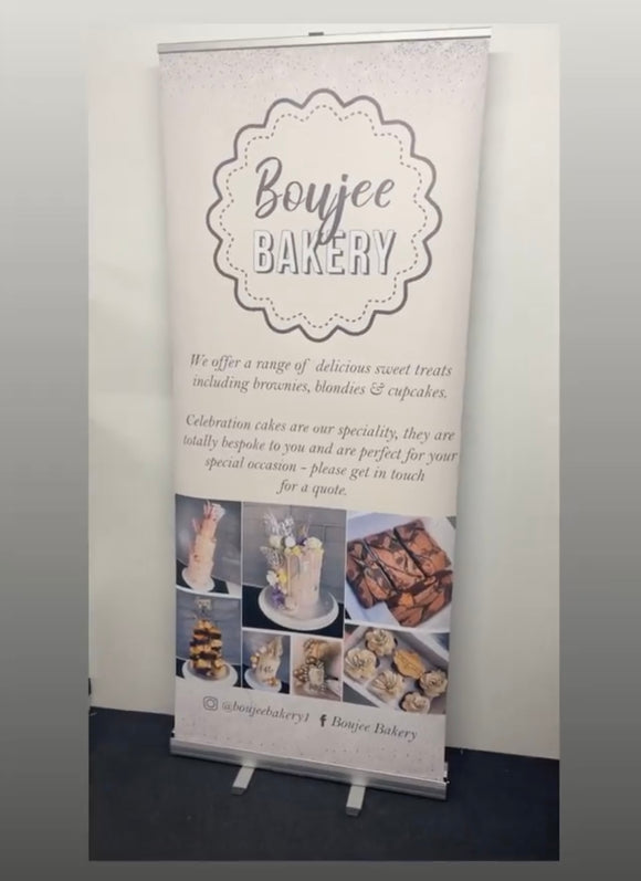 Tall Roller Banner (80cm x 2m) - Customized Business Stationery | Cards & Flyers | Stickers | Packaging - Go Happy Prints