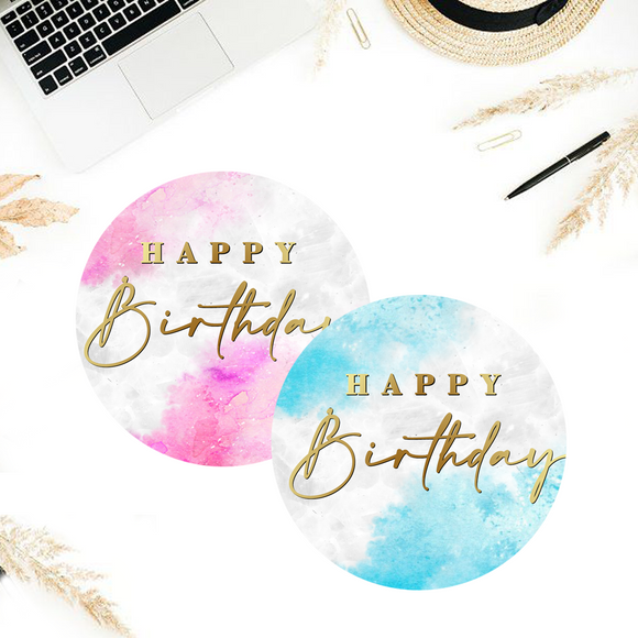 Happy Birthday Stickers - Customized Business Stationery | Cards & Flyers | Stickers | Packaging - Go Happy Prints