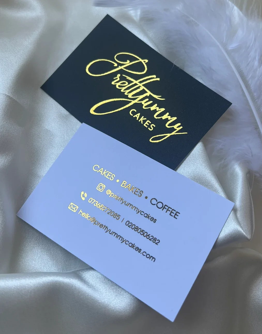 Personalised Luxury Metallic Foil Business Cards - Image 2