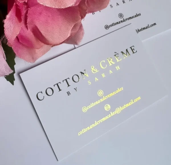 Personalised Metallic Foil Business Cards