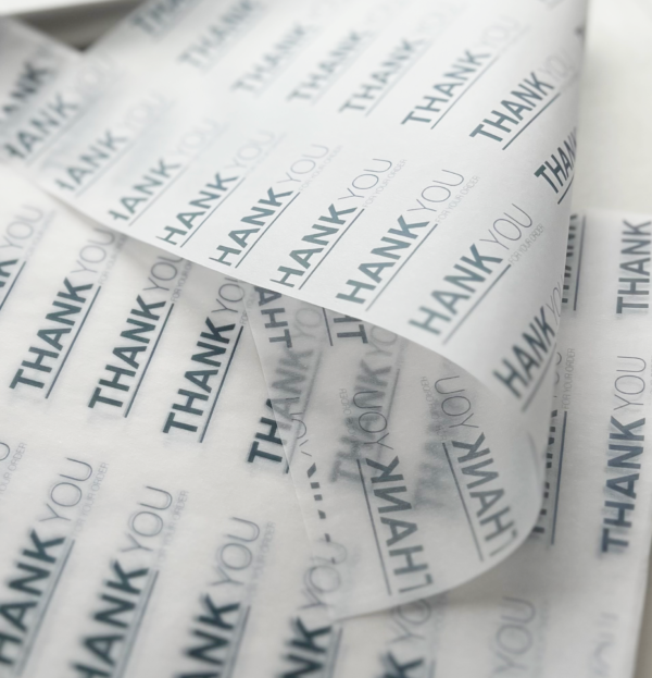 Thank you Vellum Packaging Paper