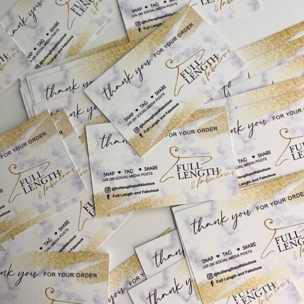 Personalised Thank you Cards