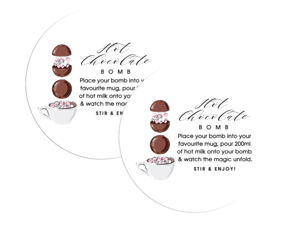 Hot Chocolate Bomb Stickers