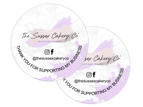 Personalised Business Logo Thank You Stickers