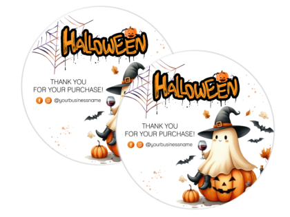 Personalised Happy Halloween Packaging stickers