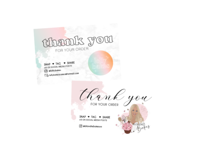 Personalised Thank you Cards