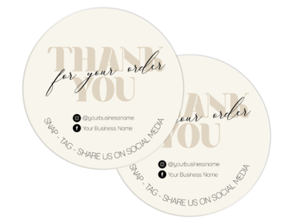 Personalised Business Thank You Stickers