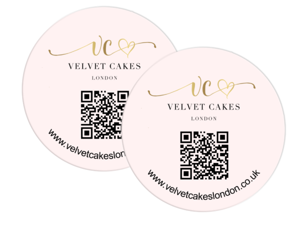 Personalised QR code Thank you Stickers