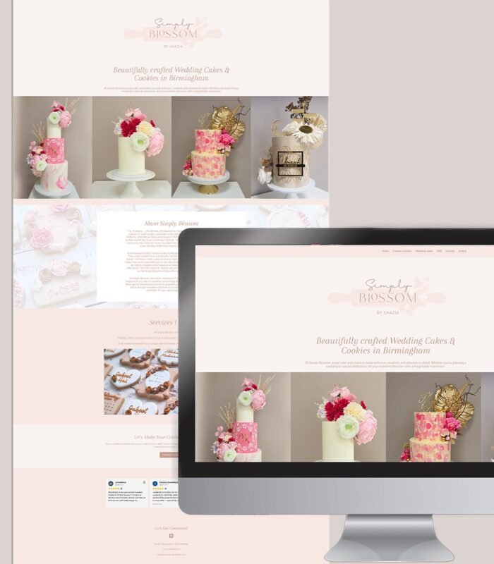 Bakery website design for small business
