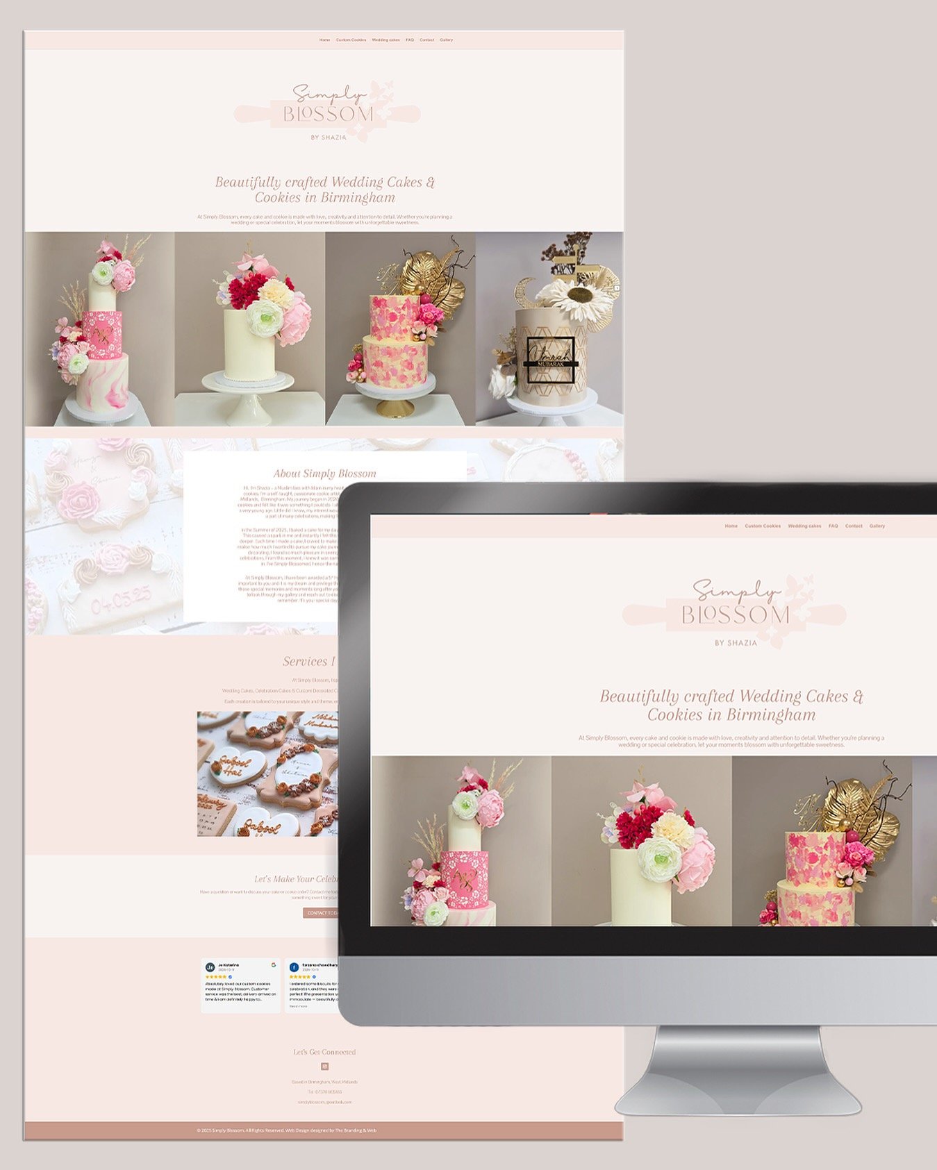 Bakery website design for small business